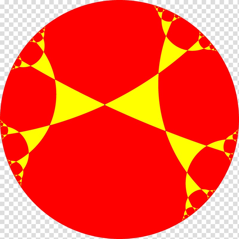 Tessellation Triapeirogonal tiling Hyperbolic geometry Rhombille tiling Uniform tilings in hyperbolic plane, circle transparent background PNG clipart
