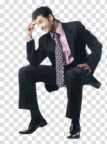 Sitting man transparent background PNG clipart