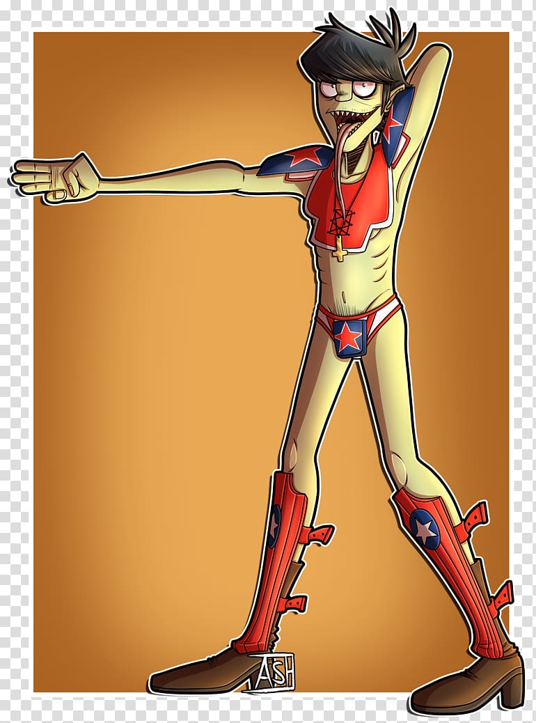 Gorillaz Murdoc Niccals Rock The House Drawing, Humanz transparent background PNG clipart