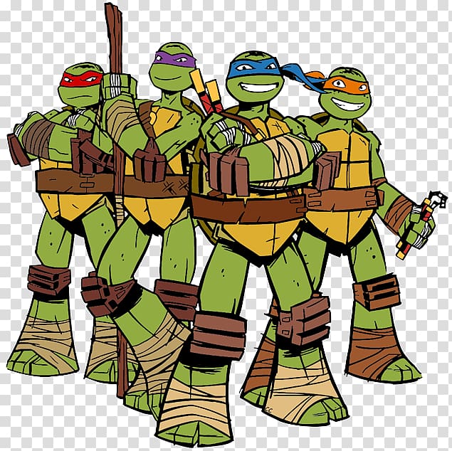 Teenage Mutant Ninja Turtles illustration, Leonardo Michelangelo Raphael Donatello Turtle, ninja turtles transparent background PNG clipart