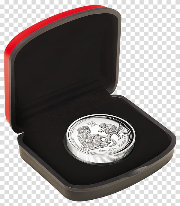 Perth Mint Silver coin Lunar Series Australian Lunar, silver transparent background PNG clipart