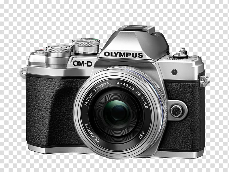 Olympus OM-D E-M10 Mark II Olympus OM-D E-M5 Mark II Olympus M.Zuiko Digital ED 40-150mm f/4-5.6 Olympus M.Zuiko Wide-Angle Zoom 14-42mm f/3.5-5.6, camera lens transparent background PNG clipart