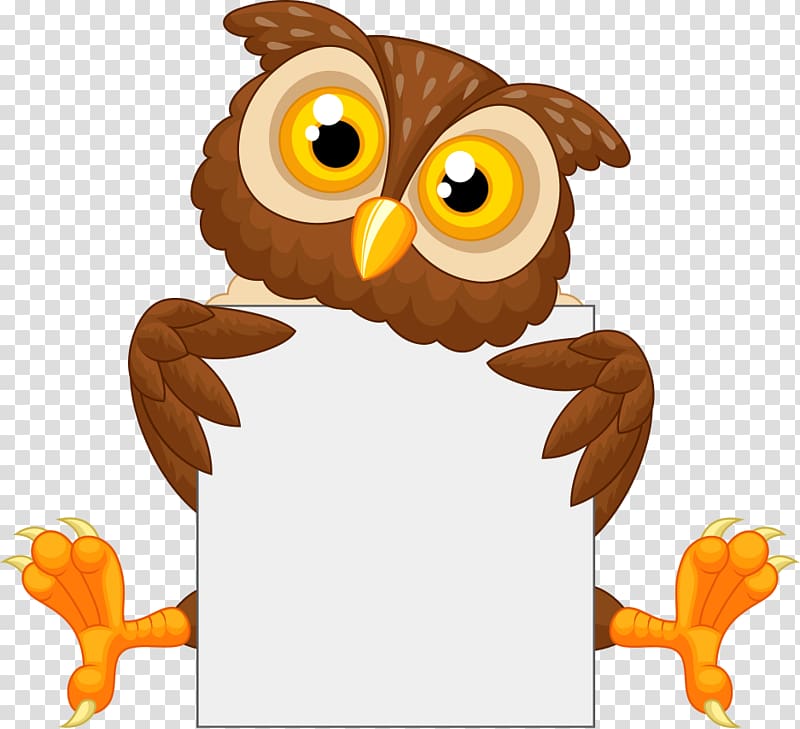Owl , Take paper owl transparent background PNG clipart