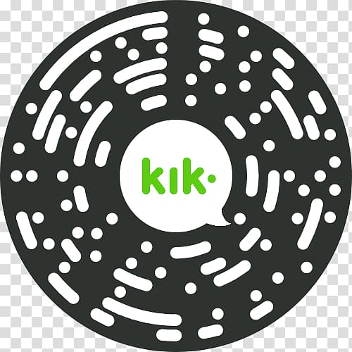 Kik Messenger QR code Online chat Instant messaging, chat bot transparent background PNG clipart