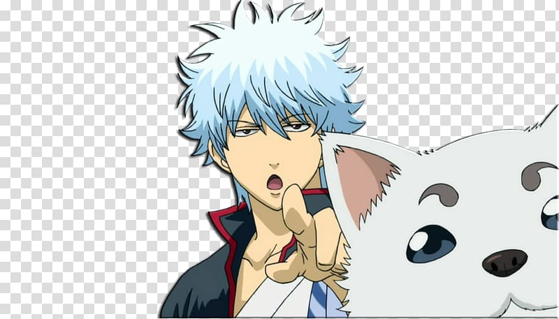 Gintoki Sakata Gin Tama Kagura Anime, others transparent background PNG clipart