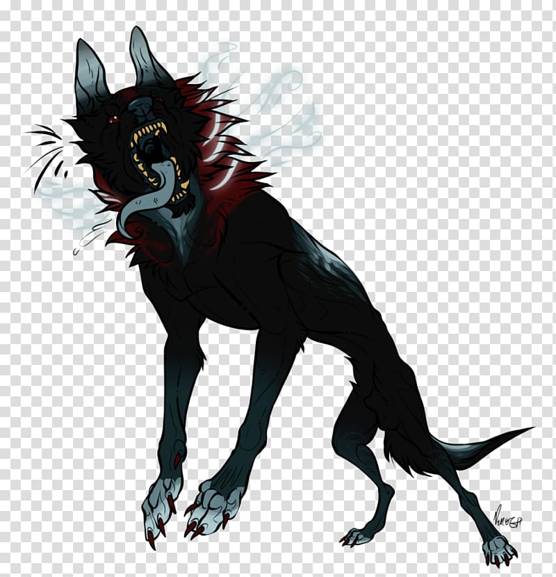 Canidae Werewolf Dog Demon Tail, werewolf transparent background PNG clipart