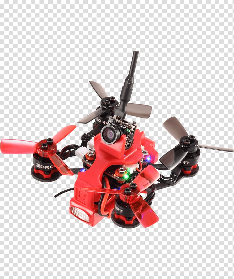 Unmanned aerial vehicle First-person view Helicopter Drone racing FPV Quadcopter, micro drone transparent background PNG clipart