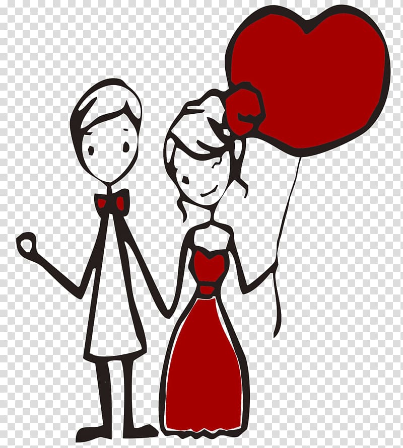couple Falling in love Woman, Loving couple cartoon transparent background PNG clipart