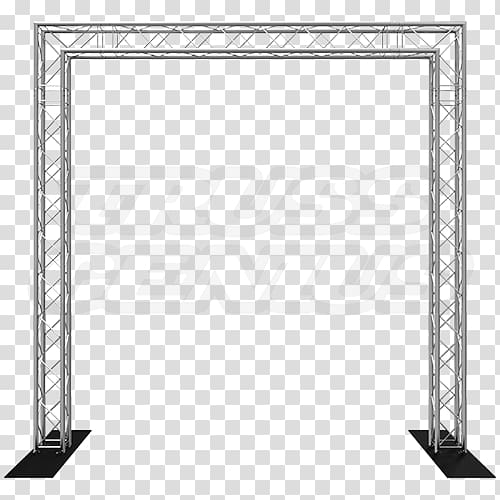 gray and black metal stage arch, Truss Structure Steel Angle Square, truss transparent background PNG clipart