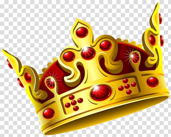 gold crown with red jewels graphic, Agar.io Android, Krone transparent background PNG clipart
