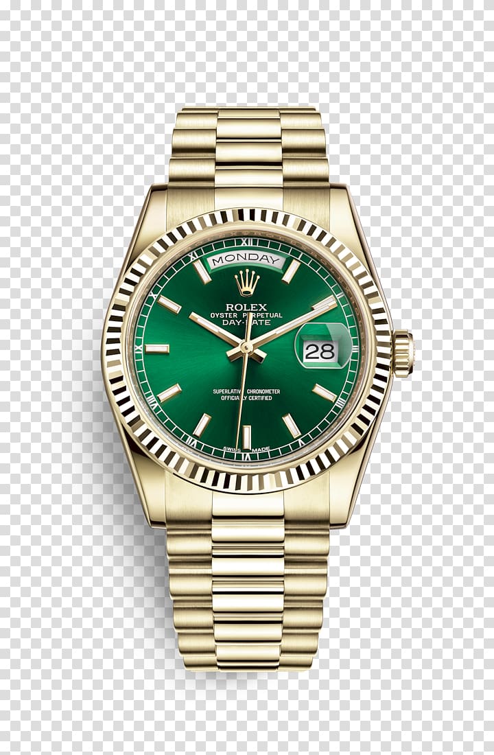 Rolex Day-Date Watch Rolex Oyster Gold, rolex transparent background PNG clipart