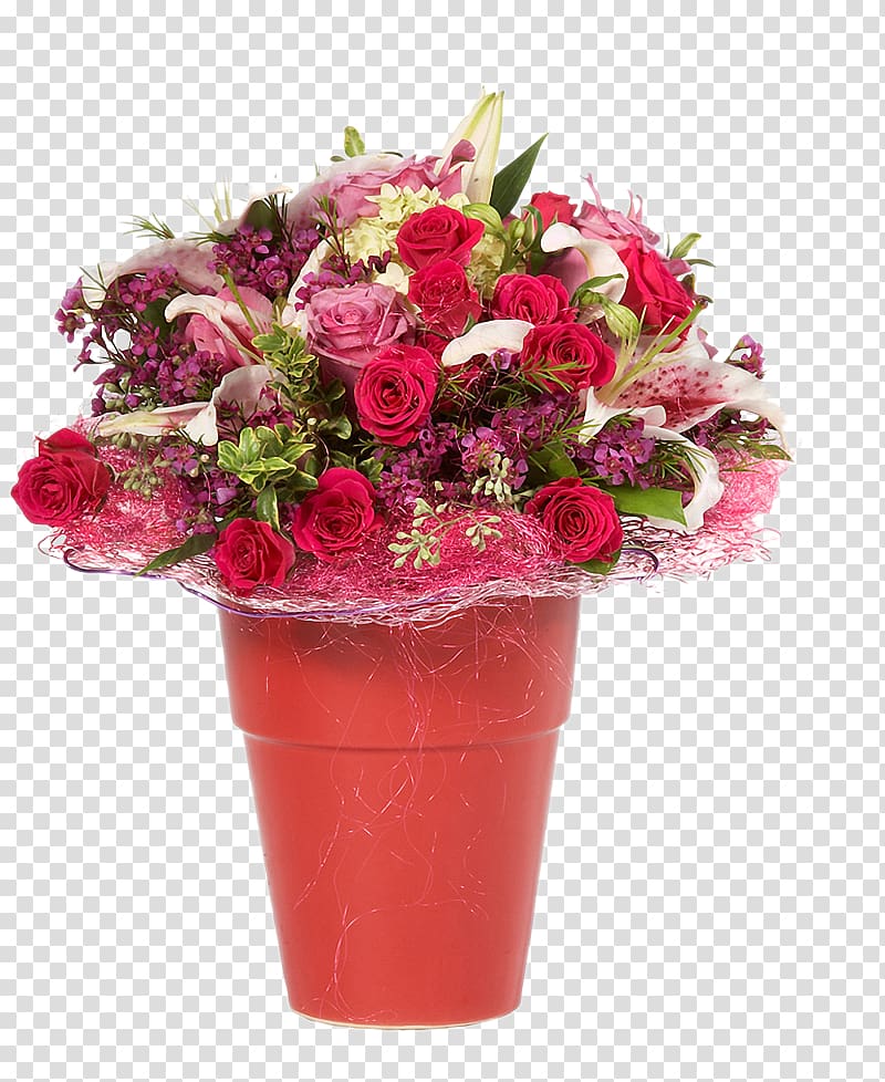 Flower bouquet Beach rose Nosegay, Potted roses transparent background PNG clipart