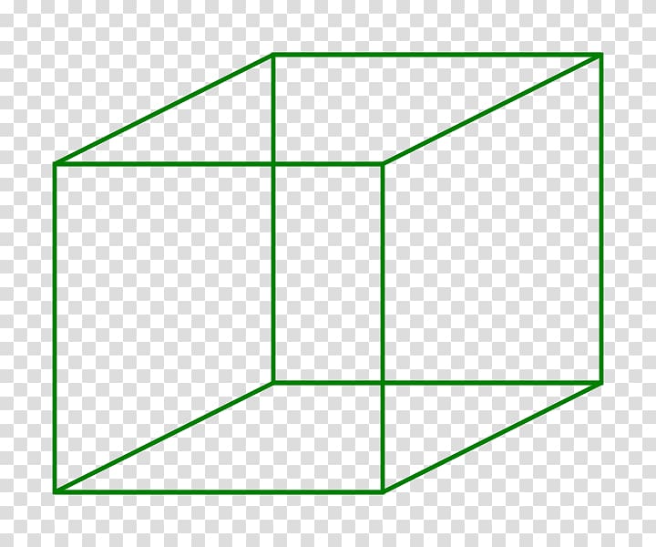 Necker cube Drawing Geometry Edge, cube transparent background PNG clipart