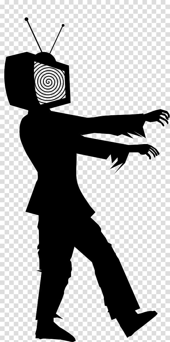 Silhouette Zombie walk , Silhouette transparent background PNG clipart