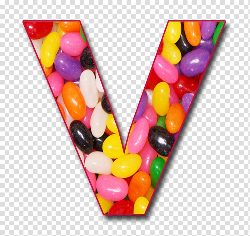 Letter case Alphabet V, beans transparent background PNG clipart