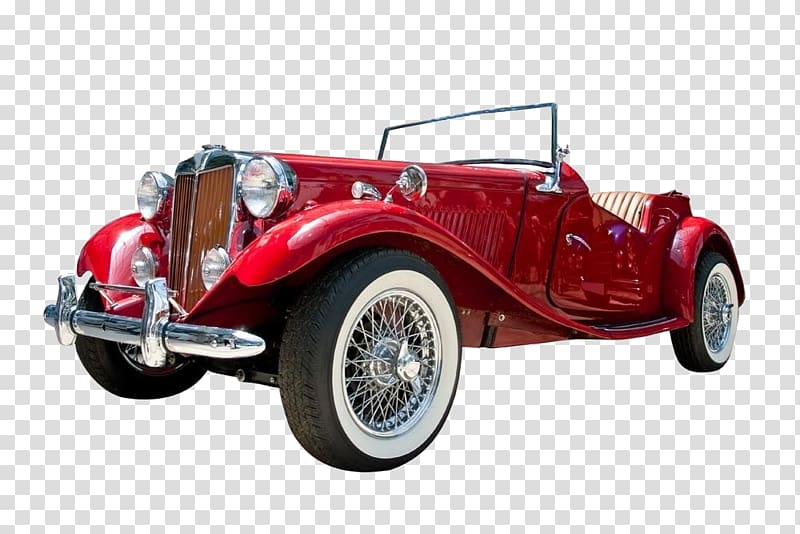 red muscle car, Sports car Classic car Vintage car Convertible, Retro classic car transparent background PNG clipart
