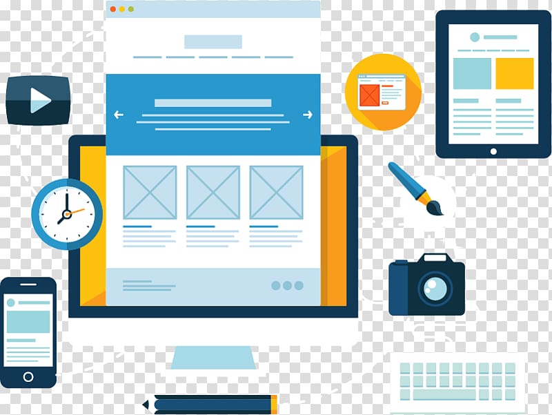 Professional web design Digital marketing, header design transparent background PNG clipart