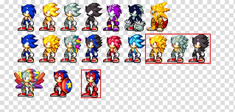 Dark Sonic - Sonic Mania Sprite Animation - Free Transparent PNG