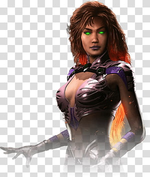 Injustice 2 Injustice: Gods Among Us Starfire Red Hood Jason Todd, raven transparent background PNG clipart thumbnail
