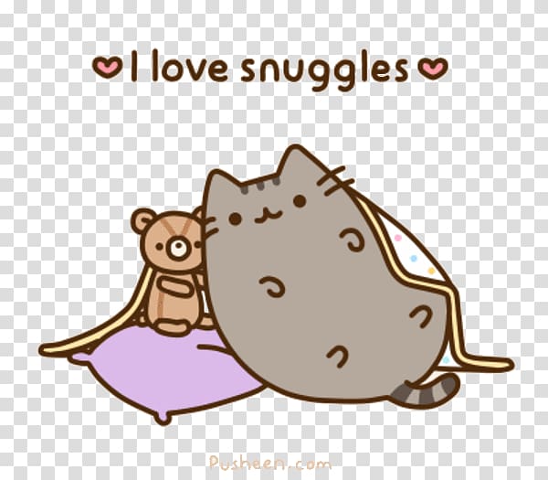 I Am Pusheen the Cat GIF Snuggle, Cat transparent background PNG clipart