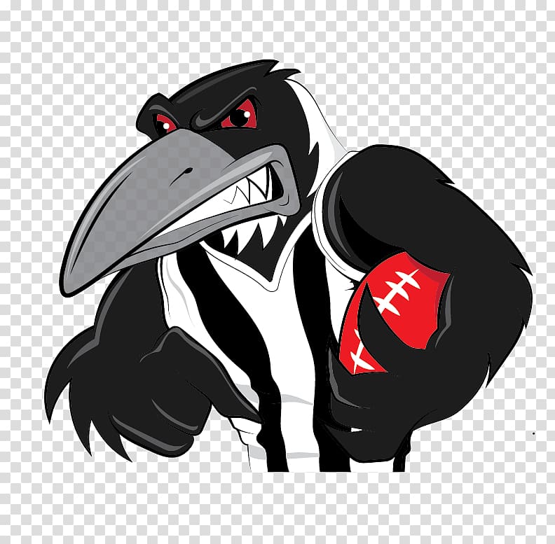 raven football illustration, 2017 AFL season Collingwood Football Club Australian Football League pre-season competition Magpie Australian rules football, soccer player transparent background PNG clipart