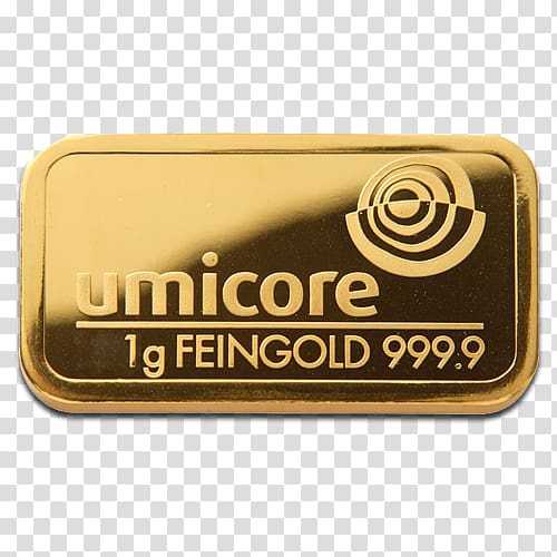 Gold bar Carat Gram Umicore, gold transparent background PNG clipart