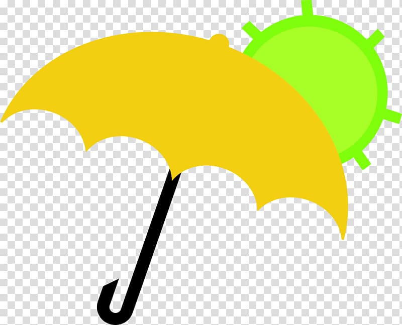 Yellow Umbrella , Yellow simple umbrella decorative pattern transparent background PNG clipart