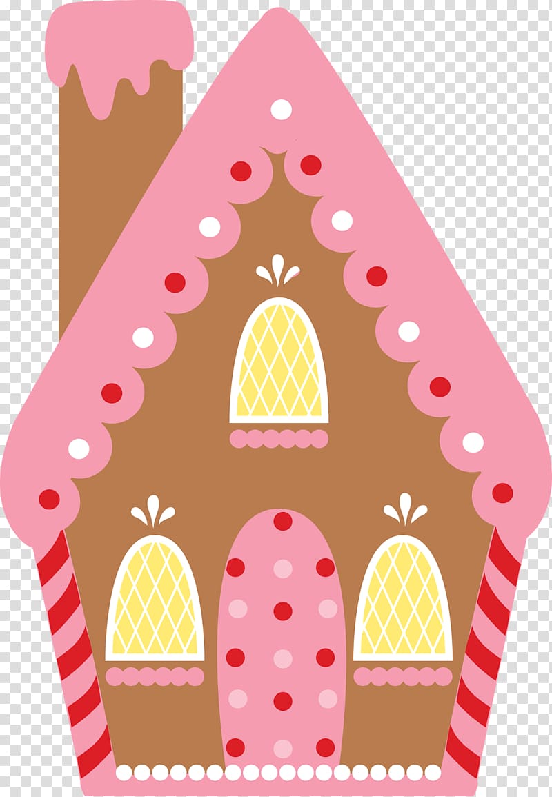 Gingerbread house Candy cane , cottage transparent background PNG clipart