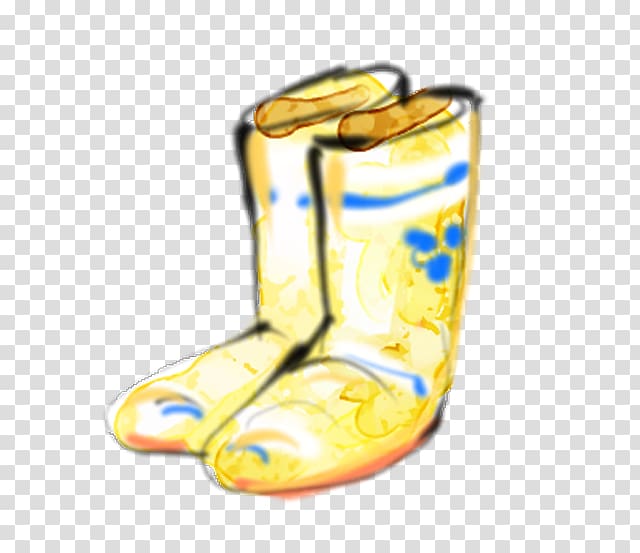 , Hand-painted rain boots transparent background PNG clipart