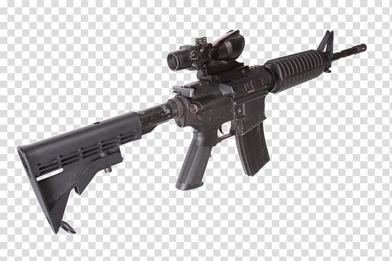 M4 carbine Assault rifle Weapon, M4 rifle transparent background PNG clipart