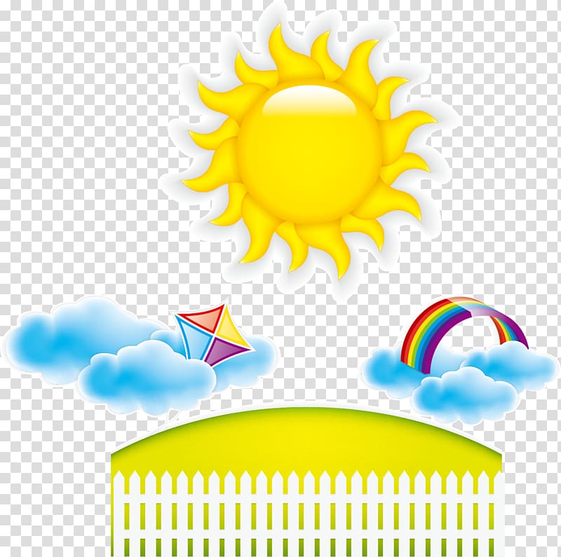 Sun rainbow creative posters creative transparent background PNG clipart