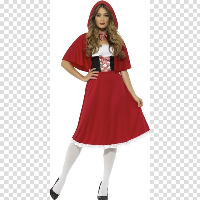 Little Red Riding Hood Costume Cloak Dress, dress transparent background PNG clipart
