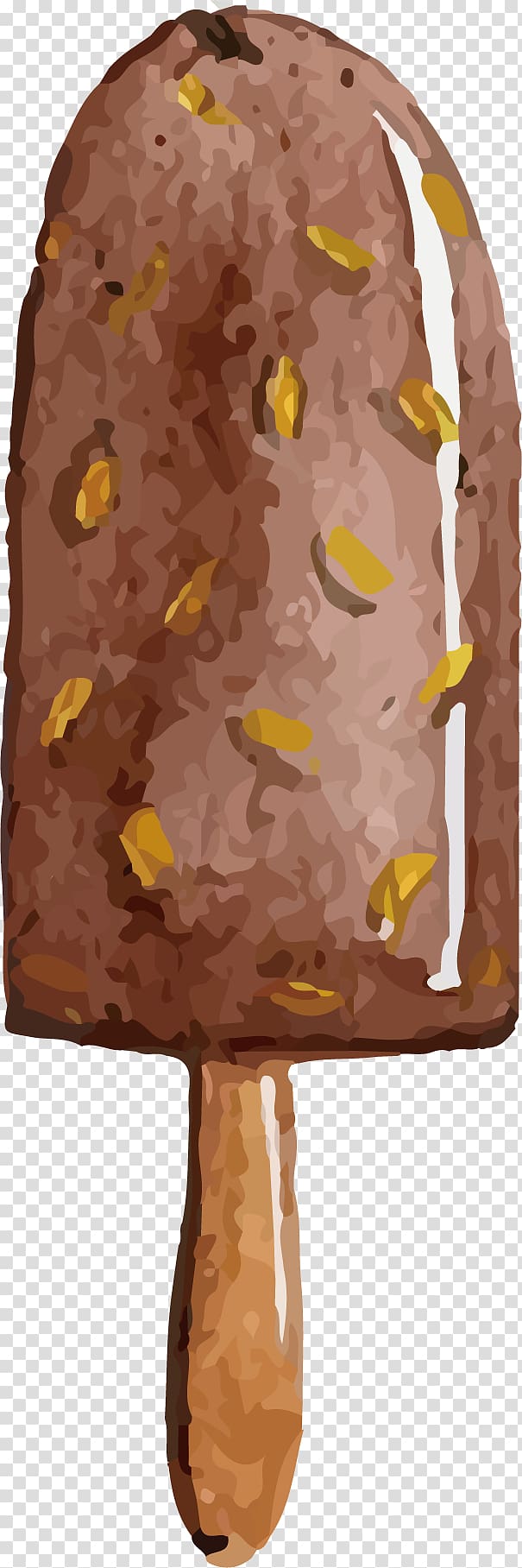 Ice cream cone Ice pop Chocolate, hand-painted chocolate popsicle transparent background PNG clipart
