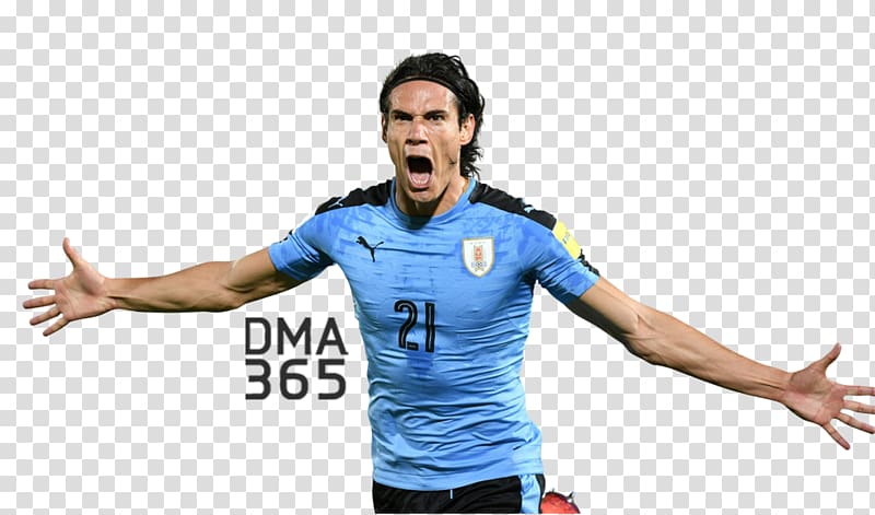 Uruguay national football team Paris Saint-Germain F.C. 2018 World Cup Football player, Edinson Cavani transparent background PNG clipart