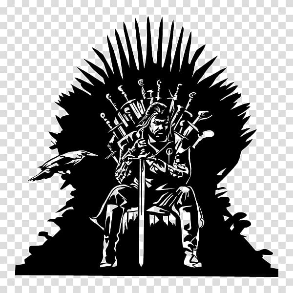 Free: Game of Thrones Silhouette Iron Throne Eddard Stark - throne