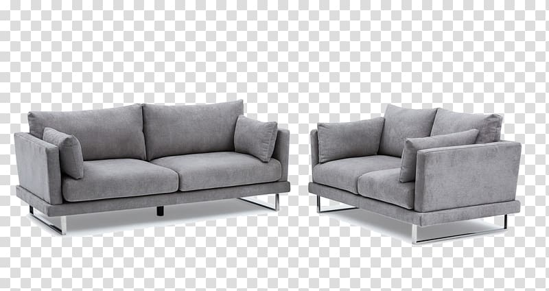 Loveseat Couch Sofa bed Upholstery Living room, Cotton lun sofa transparent background PNG clipart