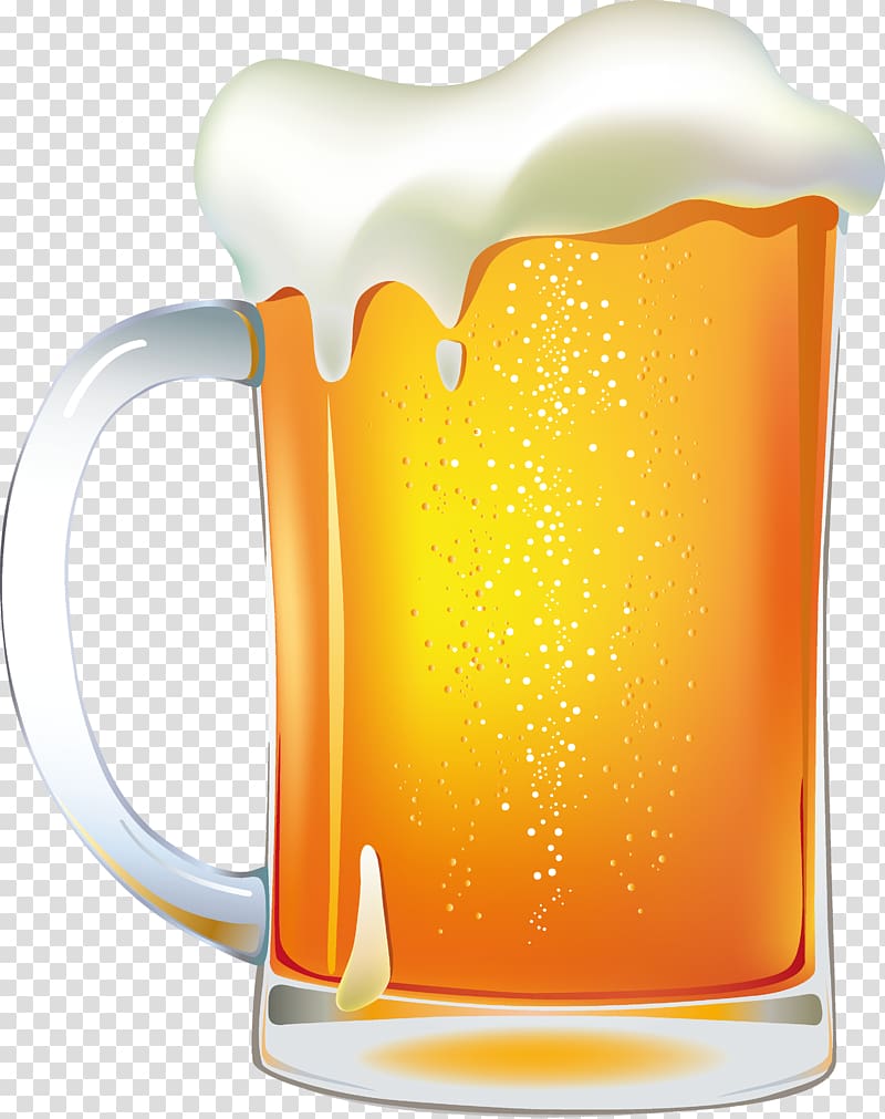 mug filled with beer , Beer glassware Drink , Beer transparent background PNG clipart