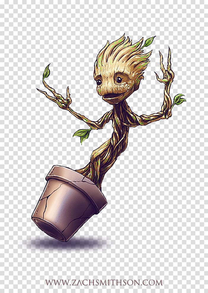 Baby Groot Rocket Raccoon Gamora Fan art, Various Comics transparent background PNG clipart