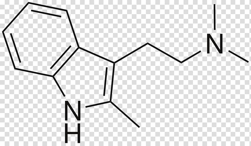 N,N-Dimethyltryptamine 5-MeO-DMT Chemical structure Molecule, others transparent background PNG clipart