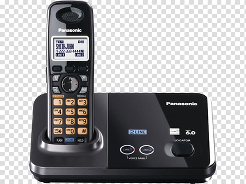 Cordless telephone Panasonic KX-TG9321 Digital Enhanced Cordless Telecommunications, others transparent background PNG clipart