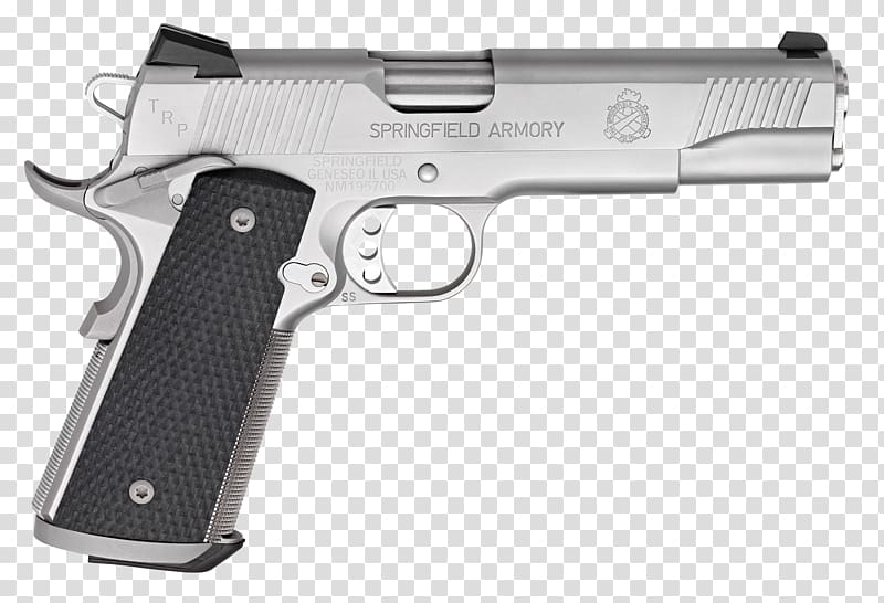 Springfield Armory .45 ACP Pistol Firearm Handgun, Handgun transparent background PNG clipart