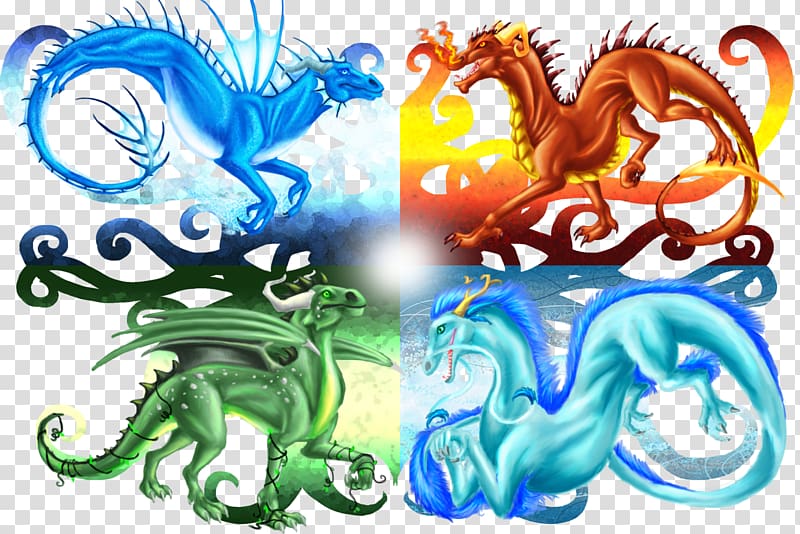 Azure Dragon Classical element Elemental, dragon transparent background PNG clipart