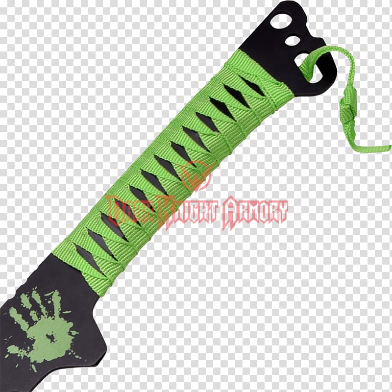 Machete Blade Tang Green Zombie, Cwa New Blood Dagger transparent background PNG clipart