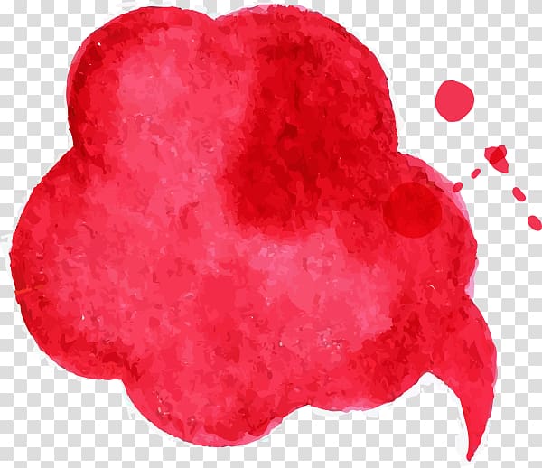 red cloud illustration, Red dialog transparent background PNG clipart