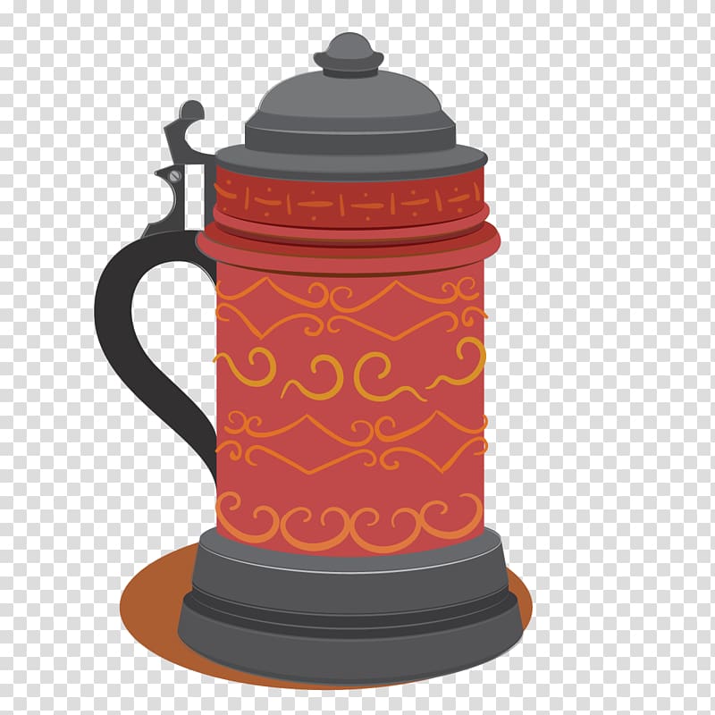 Coffee Mug Cup, Vintage coffee pot transparent background PNG clipart