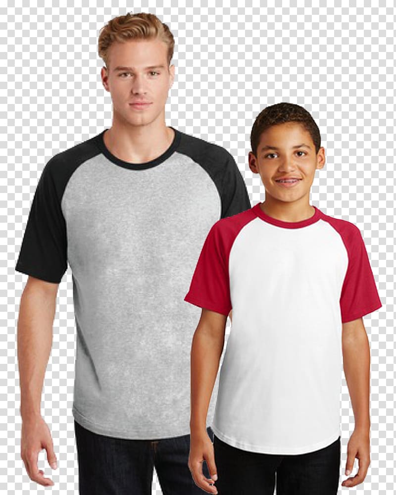 T-shirt Raglan sleeve Sweater, garments Model transparent background PNG clipart