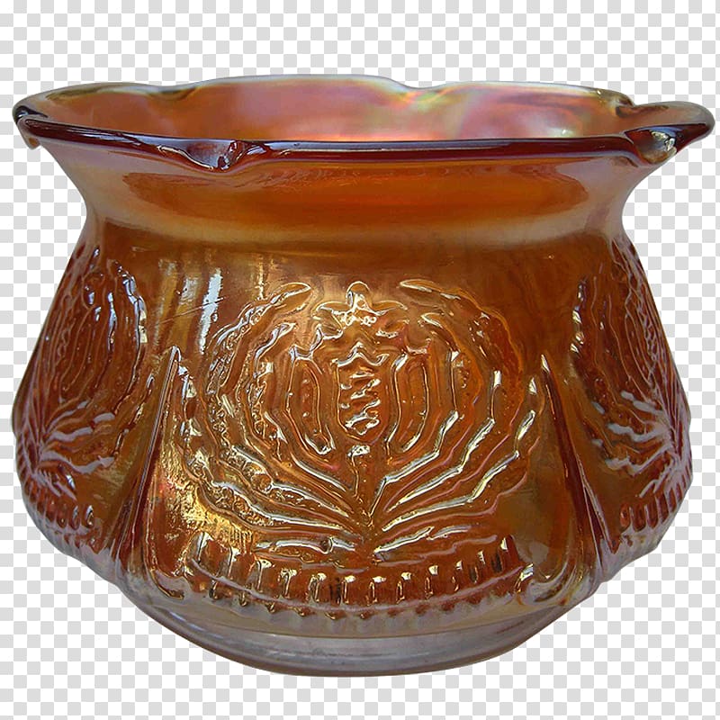 Carnival glass Bowl Spittoon Brockwitz Marigold, Pot Marigold transparent background PNG clipart