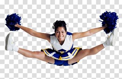 cheerleader jumping, Chearleader Jump transparent background PNG clipart