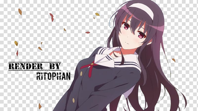 Anime Saekano: How to Raise a Boring Girlfriend Ya Rendering Otaku, MEGUMI KATO transparent background PNG clipart
