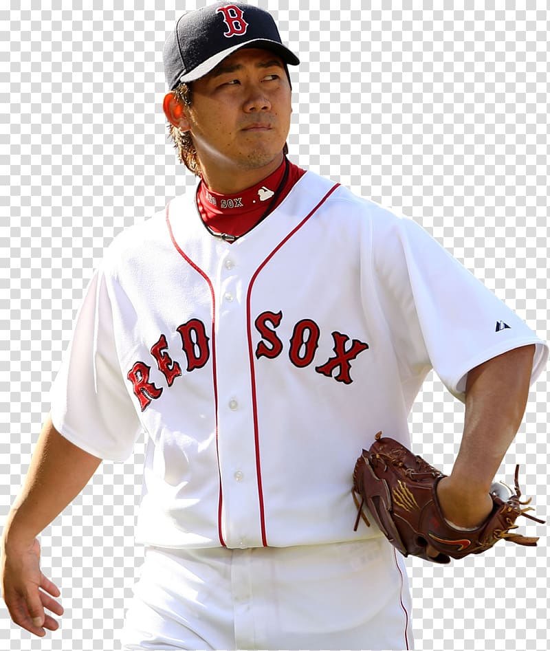 Daisuke Matsuzaka Pitcher Boston Red Sox Baseball uniform MLB, baseball transparent background PNG clipart